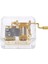 2pcs El Krank Müzik Kutusu Hareketi Edelweiss ve Rainbow Gold Üzerinde Oyna 2