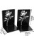 1 Çift Hollow Gül Demir Bookends Kitap Sonu Kitap Tutucu Kaymaz Metal Bookends F | Bookends (Yurt Dışından) 5