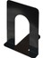 1 Pairs Metal Bookends Nonskid Ağır Kitap Bitişleri Kitaplar Için Destekler DVD Dergileri (Siyah) | (Yurt Dışından) 4