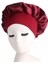 Ipek Gece Uyku Kap Saç Bonnet Şapka Kafa Kapak Saten Geniş Elastik Bant Ayarla (Burgundy) (Yurt Dışından) 1