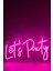 Neon Let`s Party LED Aydınlatma Tabela 1