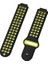 Garmin Forerunner 220 230 235 Uyumlu Delikli Silikon Kordon Siyah Sarı 2