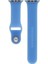 Apple Watch Seri (Tüm Seriler) 38-40-41 mm Uyumlu Transparan Silikon Kordon Koyu Mavi 1