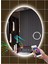 60xDnr-Mirror 80 cm Bluetoothlu Buğu Yapmayan Dokunmatik Tuşlu Makyaj Aynalı Beyaz Ledli Elips Banyo Aynası 1