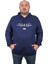 Büyük Beden Erkek Sweat Kapüsonlu Tokyo 22702-LACIVERT 1