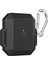 Apple Airpods Için Askılı Ultra Korumalı Armour Silikon Siyah 1