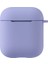 Apple Airpods Için Standart Askılı Silikon Kılıf Mor 1