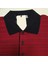 Erkek Pamuklu Polo Yaka Pijama Takım Bordo 2