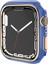 Apple Watch 7 45 mm Için Seramik Görünümlü Kasa Koruyucu Gard Kapak 2