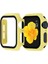 Apple Watch 42MM Için Full Kaplayan Çerçeveli Ekran Koruyucu Gard Kapak Sarı 1