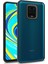 Xiaomi Redmi Note 9 Pro Kılıf Silikon Kenarlı Arkası Şeffaf Renkli Flora Kapak 1