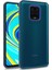 Xiaomi Redmi Note 9 Pro Kılıf Silikon Kenarlı Arkası Şeffaf Renkli Flora Kapak 1