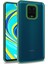 Xiaomi Redmi Note 9 Pro Kılıf Silikon Kenarlı Arkası Şeffaf Renkli Flora Kapak 1
