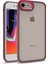 Apple iPhone 8 Kılıf Silikon Kenarlı Renkli Flora Kapak 1