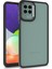 Samsung Galaxy A12 Kılıf Silikon Kenarlı Arkası Şeffa Renkli Flora Sert Kapak 1