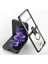 Samsung Galaxy Z Flip 3 Kılıf Yüzüklü Şeffaf Kipta Kapak 1