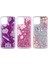 Apple Iphone 13 Pro Max Kılıf Sıvılı Desenli Simli Marsmelow Silikon 2