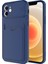 Apple Iphone 12 Kılıf Kartlıklı Kamera Korumalı Sürgülü Kartix Silikon 1