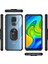 Xiaomi Redmi Note 9 Kılıf Silikon Kenarlı Yüzüklü Manyetik Mola Kapak 3