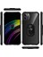 Apple iPhone 12 Mini Kılıf Silikon Kenarlı Yüzüklü Manyetik Mola Kapak 4