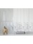 Banyo Perdesi Papatya Çiçek Desen Duş Perdesi Su Geçirmez Küvet Perdesi 180X200 Duş Perdesi 12 C-Halkalı Banyo Perde, Küf Tutmaz Banyo Perdeleri-Yerli Üretim Duş Perdeleri Solmaz Dış Perde 1