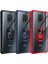 Xiaomi Redmi Note 9 Pro Kılıf Renkli Silikon Kenarlı Yüzüklü Manyetik Mola Kapak 2
