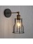 Loft Amerikan Demir Abajur Duvar Lambası Vintage Kafes Guard Aplik Loft Aydınlatma Armatürü Modern Kapalı Aydınlatma Duvar Lambaları B-Style (Yurt Dışından) 5