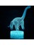 Brachiosaurus Çocuklar 3D Büyülü Dinozor Masa Lambası LED Gece Lambası Dokunmatik Kontrol Dekor (Yurt Dışından) 1