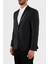 Karl Lagerfeld Yün Karışımlı Regular Fit Tek Düğmeli Çift Yırtmaçlı Ceket Erkek Ceket 155261 10 521096 990 2