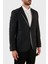 Karl Lagerfeld Yün Karışımlı Regular Fit Tek Düğmeli Çift Yırtmaçlı Ceket Erkek Ceket 155261 10 521096 990 3