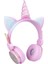 Kablosuz Kulaklık Karikatür Unicorn Çocuk Mikrofonlu Kulaklıklar Kız Gamer Çocuk Sevimli Bluetooth Kulaklık Hediyeler(Yurt Dışından) 1