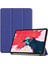 Apple Ipad Pro 12.9 2020 Için Standlı Kapaklı Arkası Şeffaf Sert Smart Case Lacivert 1