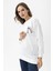 Kadın Sırt Baskı Detaylı Yan Yırtmaçlı Oversize Sweatshirt 4