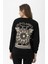Kadın Sırt Baskı Detaylı Yan Yırtmaçlı Oversize Sweatshirt 5