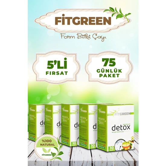 Fitgreen Kinoalı Detox Form Bitki Çayı 5 x 30 Süzen Poşet
