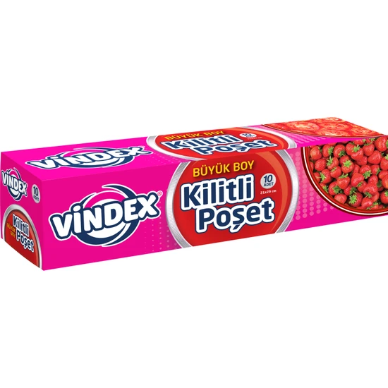 Vindex Kilitli Buzdolabı Poşeti Büyük Boy