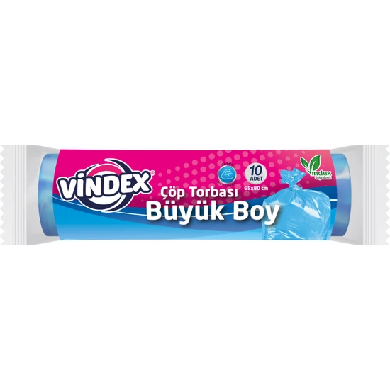 Vindex Çöp Poşeti Büyük Boy 65X80 cm 10 Lu