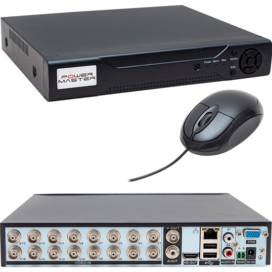 Powermaster Local Interface Powermaster PM-12183* Ahd/analog/tvı/cvı 1080N 16 Kanal Fiyatı