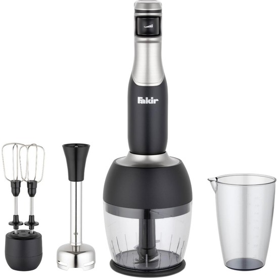 Fakir Speed Lucca Blender Seti 1000 W Güç, 900 ml Kapasite ve Fonksiyonlar ile Şık Siyah-Gri