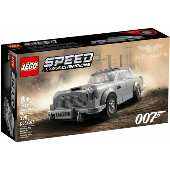 LEGO® Speed Champions 007 Aston Martin DB5 76911 - 8 Yaş ve Üzeri Çocuklar ve Araba Tutkunları için James Bond# Modeli Oyuncak Yapım Seti (298 Parça)