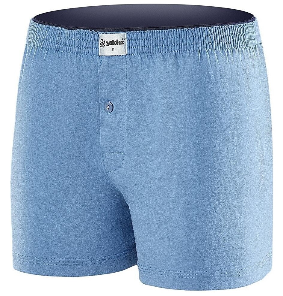 Yıldız 6'lı Paket Erkek Havlubel Düğmeli Penye Boxer Çok Renkli Abani Classic görsel 4