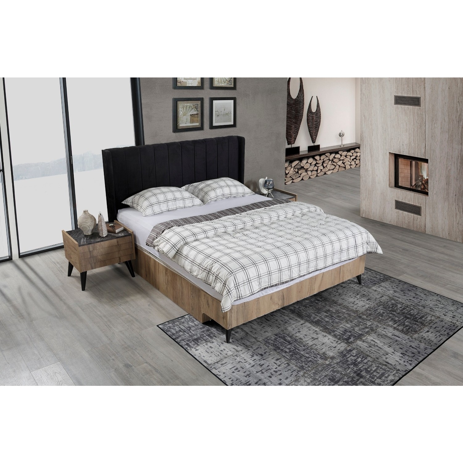 Feyza Mobilya Siyah İnci Yatak Odası Takımı Fiyatı