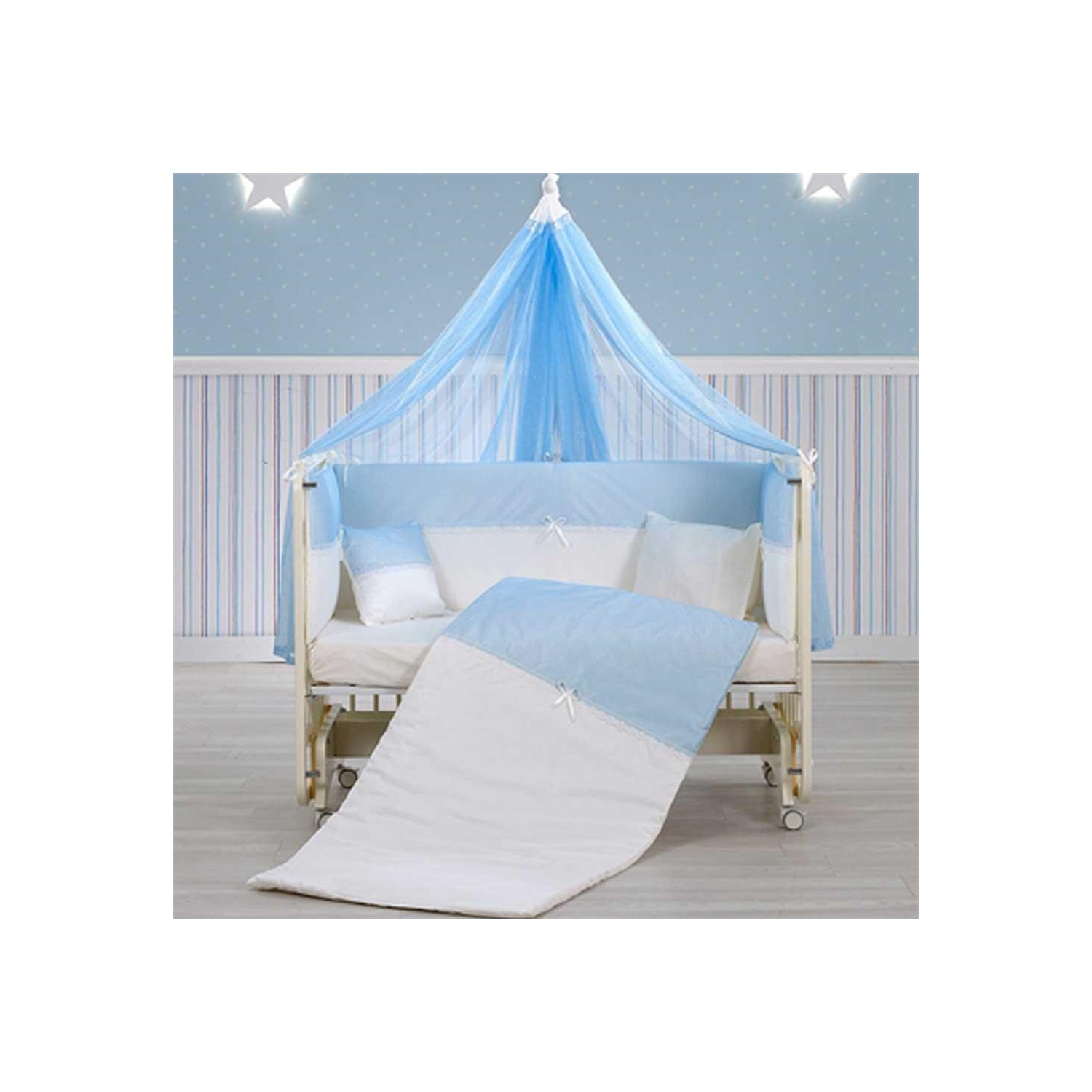 Meltem Smart Brezza Beşik Krem Mavi Tekstil Fiyatı