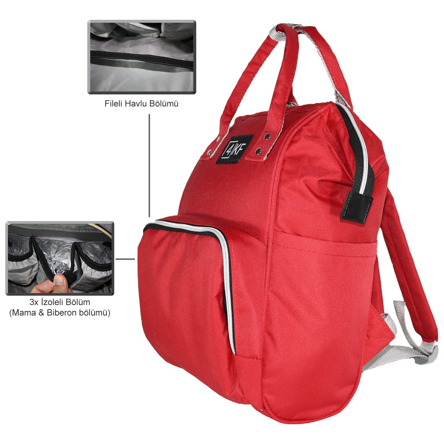 4KF Anne Bebek Bakım Sırt Çantası Fonksiyonel Su Geçirmez 4KF Anne Bebek Bakım Sırt Çantası Fonksiyonel Su Geçirmez