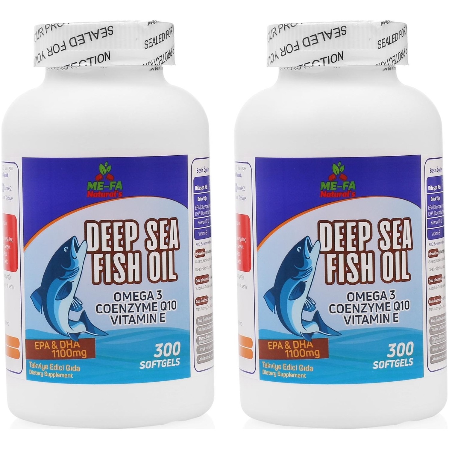 Mefa Naturals Omega 3 Coenzyme Q 10 ve Vitamin E 2 Kutu 600 Fiyatı