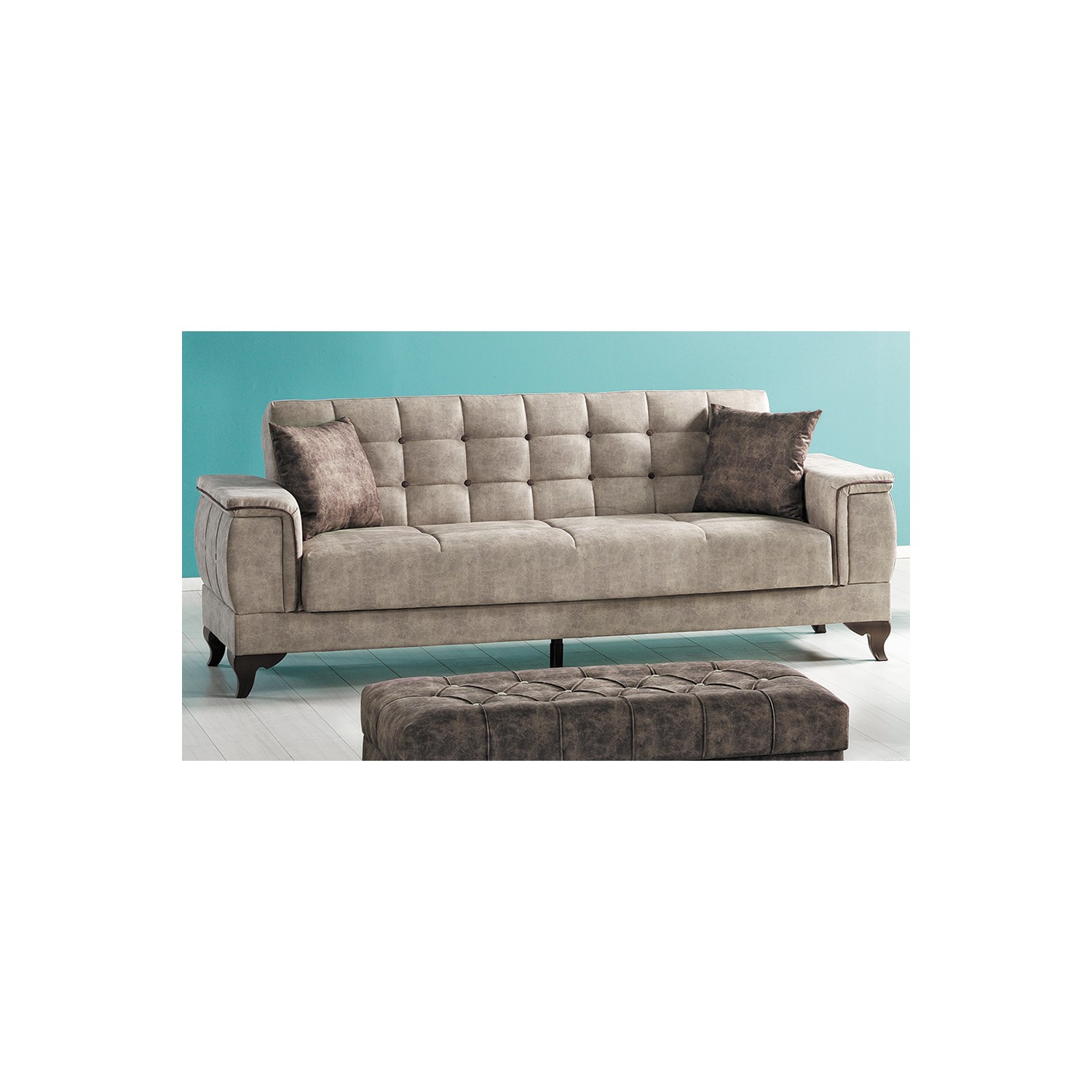 Yıldız Mobilya Tina Bej Kanepe Metal Kasa Fiyatı