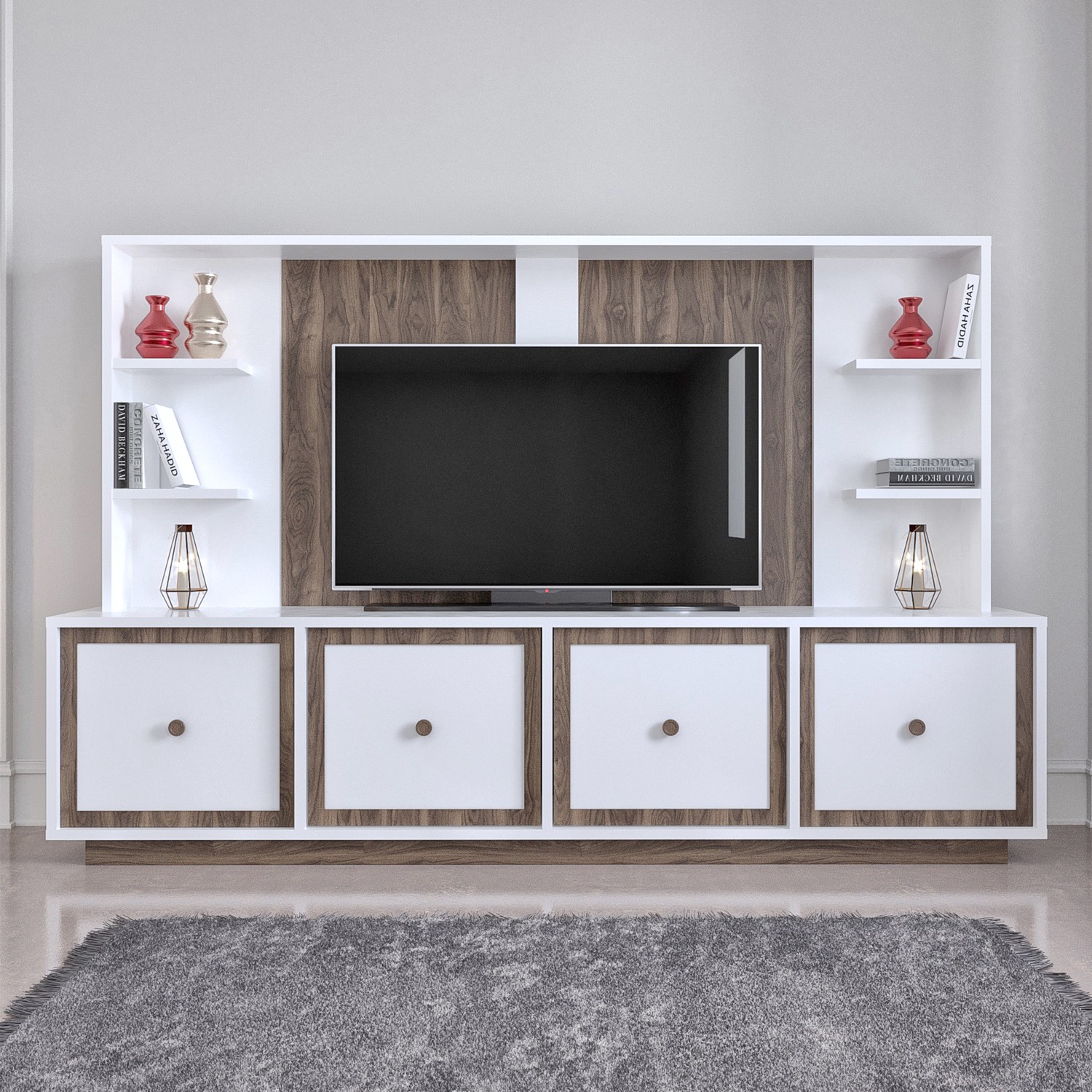 Modatte Mobi̇lya Soft Tv Üni̇tesi̇ Duvar Rafi Ki̇taplik Fiyatı