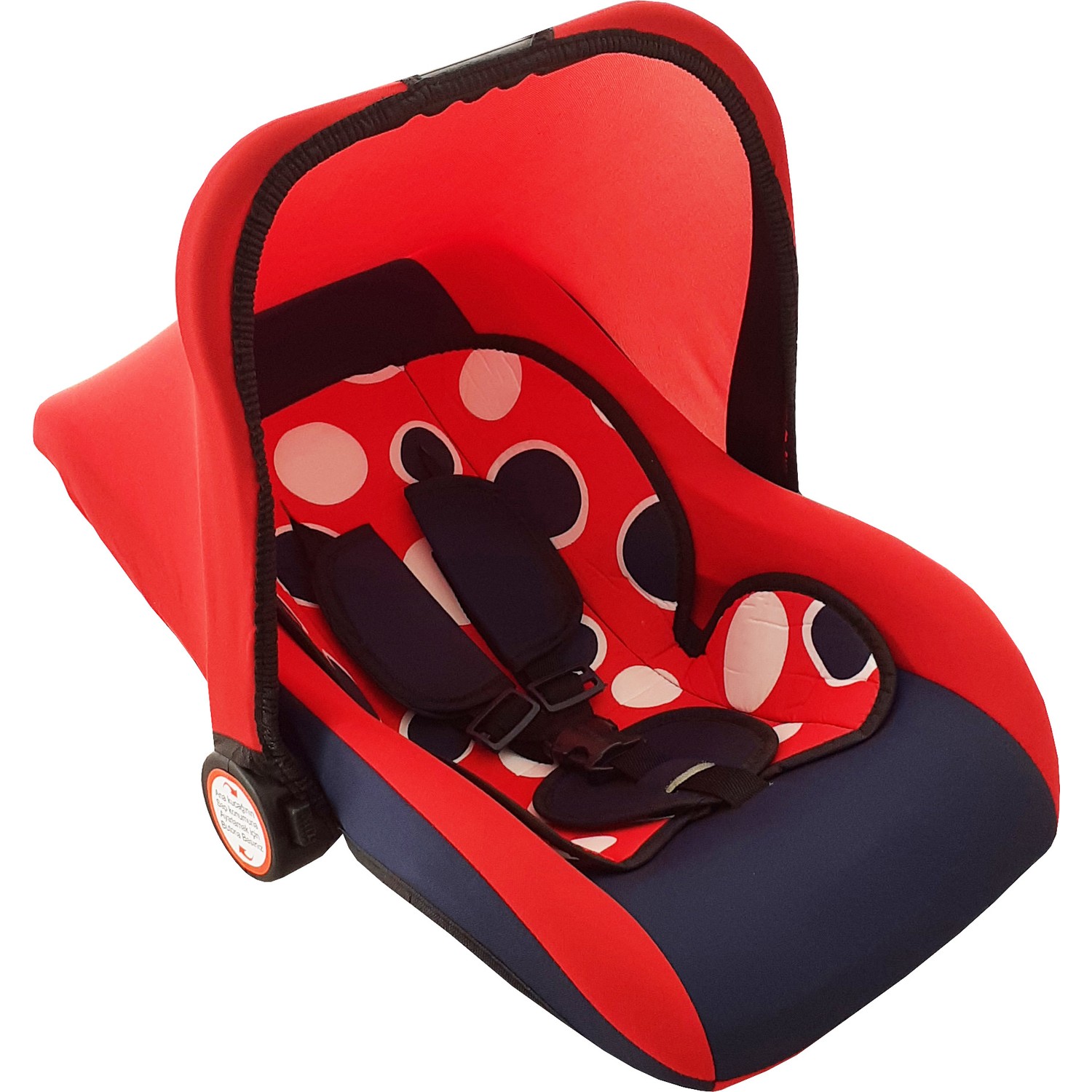 Mi̇ki̇ Baby Pratik Bebek Taşıma Kırmızı Ekoseli Anakucağı