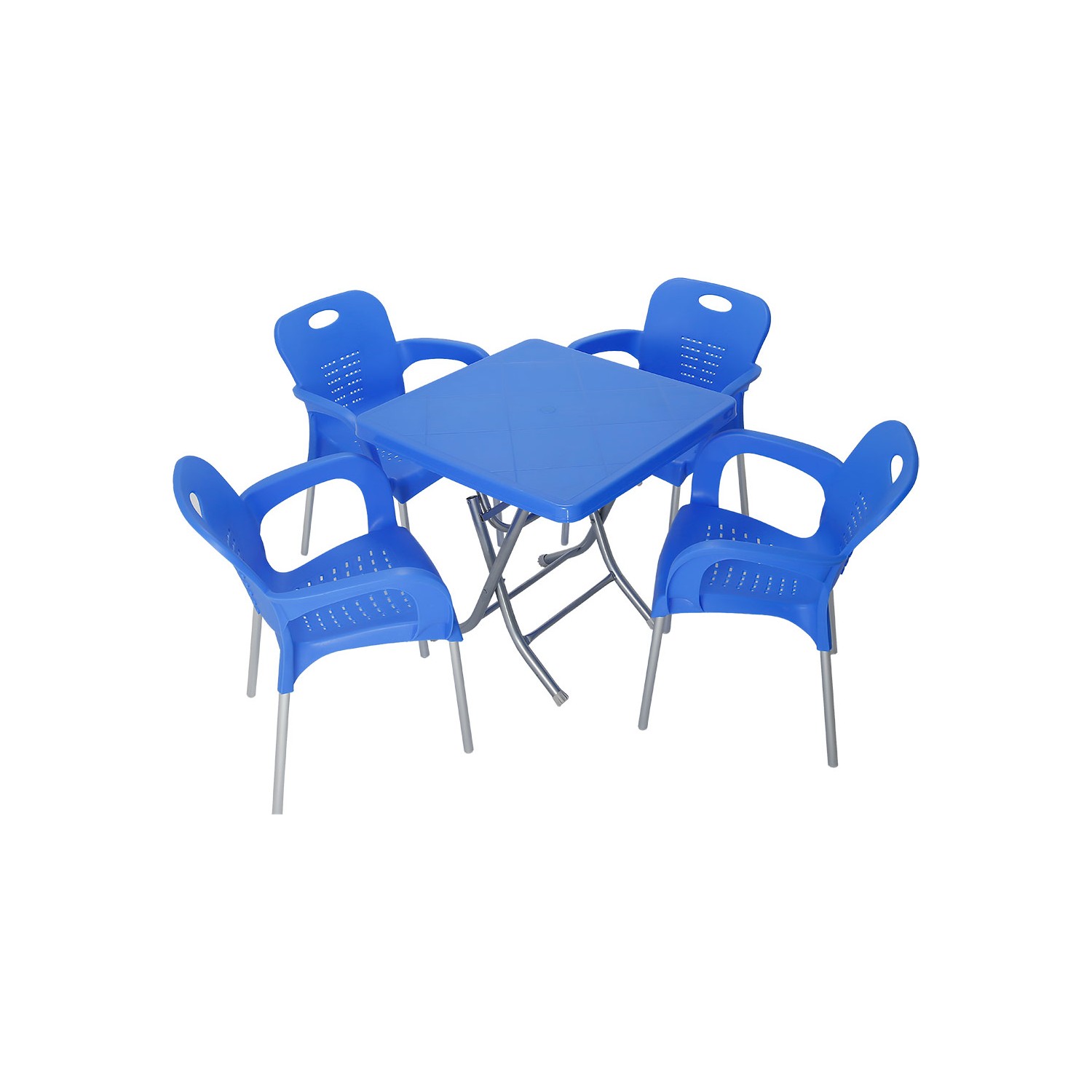 Mandella Katlanir Ayak 80X80 Ni̇L Kollu Sandalye Masa