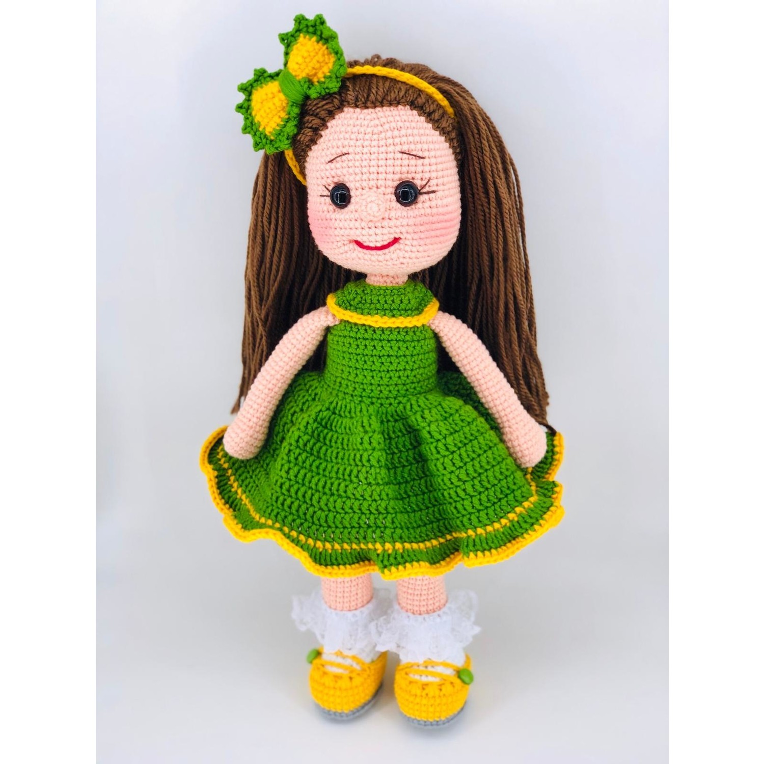 Aysun Yıldız Konbul Amigurumi Organik Örgü Oyuncak Kız